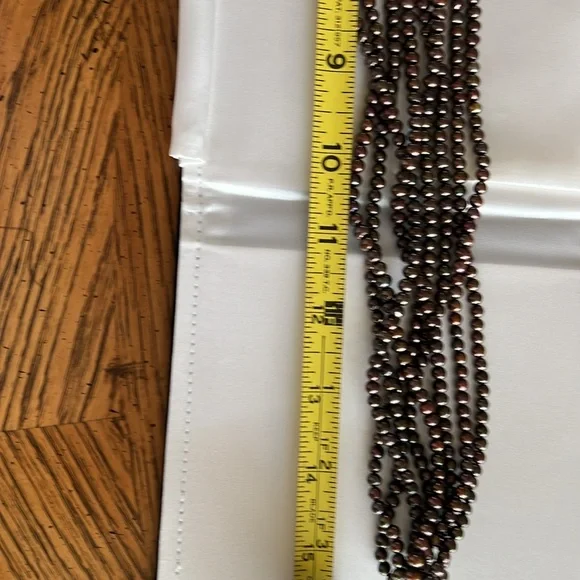 Freshwater pearls &14kY gold stamped clasp.JanDee custom jewler Chicago.8strand - Picture 5 of 7